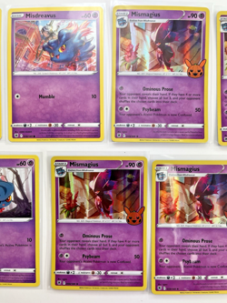 Pokemon TCG Lot Of 7 Misdreavus Mismagius halloween Holo Rare - Image 3