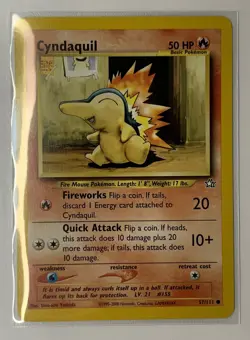 Pokemon TCG Cyndaquil 57/111 Neo Genesis - Regular Unlimited Common - Image 3