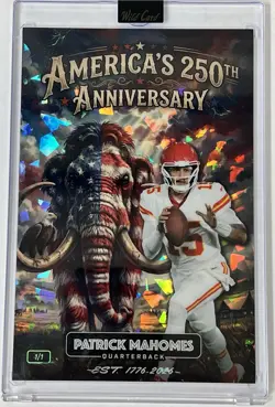 2026 Wild Card Mammoth 250th Anniversary Patrick Mahomes #1/1 Chiefs - Image 1