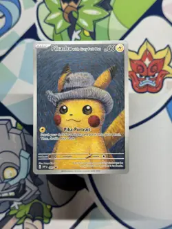 Pikachu with Grey Felt Hat 85 Promo Card - See Description - Image 1