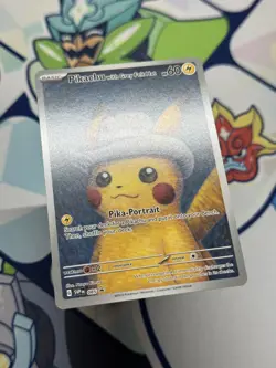 Pikachu with Grey Felt Hat 85 Promo Card - See Description - Image 2