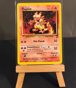 Pokemon TCG | Magmar 51/130 | Base Set 2 WOTC | NonHolo - LP - Image 1