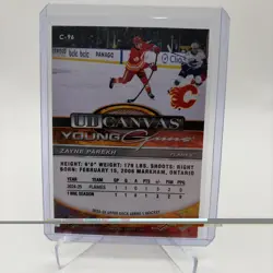 2025-26 Upper Deck Series 1 ZAYNE PAREKH UD Canvas Young Guns RC Rookie #C-96 - Image 2