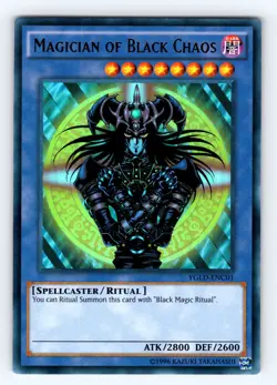 Yugioh Magician of Black Chaos YGLD-ENC01 Ultra Rare - NM 💎 - Image 1