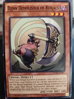 Djinn Demolisher of Rituals - 1st Edition - Yugioh Dark Monster - Vintage - Image 1