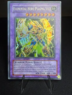 Konami Elemental HERO Plasma Vice CT04-EN006 Secret Rare Foil Eng 2007 Tin - Image 1