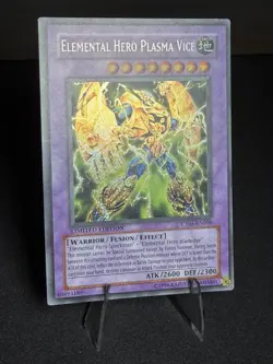 Konami Elemental HERO Plasma Vice CT04-EN006 Secret Rare Foil Eng 2007 Tin - Image 2