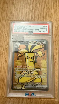 Gholdengo ex 252/182 SV04 Paradox Rift Special Illustration Rare Holo PSA 10 - Image 1