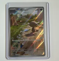 Pokemon TCG Paldea Evolved Paldean Wooper 102/094 Reverse Holo Common 60HP - Image 1
