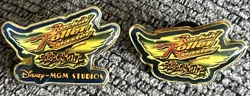 Disney MGM Studios Rock N Roller Coaster Aerosmith Press and Cast pins RARE! - Image 1