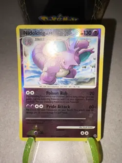 Pokemon TCG Nidoking 34/132 Reverse Holo Secret Wonders 2007- Moderate Play - Image 2