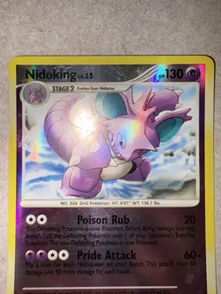 Pokemon TCG Nidoking 34/132 Reverse Holo Secret Wonders 2007- Moderate Play - Image 3