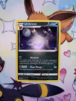 Umbreon SWSH129 SWSH: Sword & Shield Promo Cards Holo Pokemon + 1 Extra Pokeball - Image 1