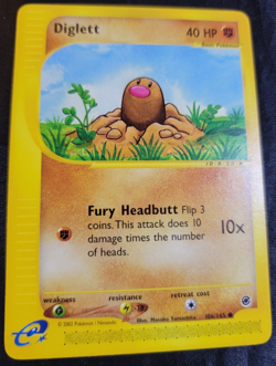 Diglett # 106/165 Expedition Base Set Pokemon TCG Game Trading Cards NM - Image 1