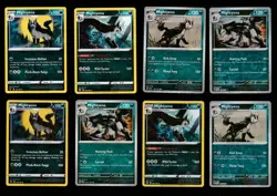 Mightyena Pokemon Card Collection Set of 8 English Cards Reverse Holo Rare - Image 1