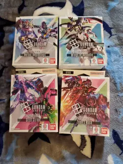 Gundam Card Game - Starter Decks ST01 ST02 ST03 ST04 - Lot of 4 - English Sealed - Image 1