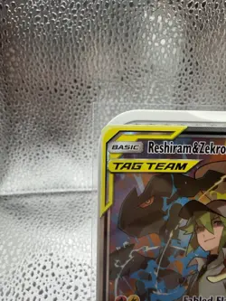 Reshiram & Zekrom GX Full Art Holo Card 222/236 Sm-Cosmic Eclipse - Near Mint - Image 2