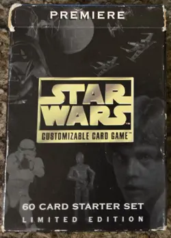 1995 Decipher Star Wars Premiere Customizable Card Game 60 Card Starter Set Open - Image 1