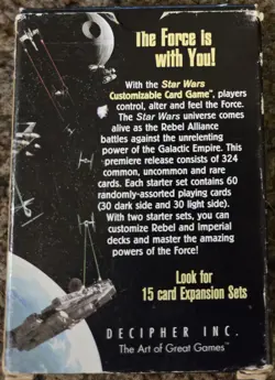 1995 Decipher Star Wars Premiere Customizable Card Game 60 Card Starter Set Open - Image 2