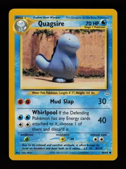 Quagsire 48/64 Yuka Morii Unlimited Common Neo Revelation Pokemon Cards - Image 1