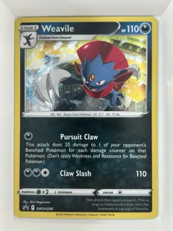 Weavile - (Cosmos Holo) SWSH246 SWSH: Sword & Shield Promo Cards Holo *Swirl* - Image 1