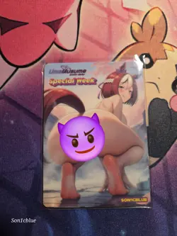 Special Week Uamusume: Pretty Derby Custom Glow Waifu Card Feet Fan Art 2 - Image 1