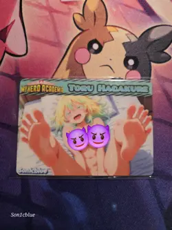 Toru Hagakure My Hero Academia Custom Glow Waifu Card Feet Fan Art 2 - Image 1