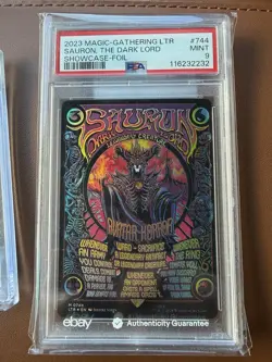 Sauron, the Dark Lord Borderless Poster Foil LOTR MTG PSA 9 - Image 1