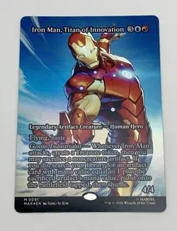 Iron Man, Titan of Innovation (Borderless) FOIL - Marvel Super Heroes #0091 MTG - Image 1