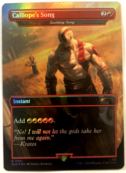 MTG Calliope's Song - Seething Song (Foil) Secret Lair x God of War 7051 NM - Image 1