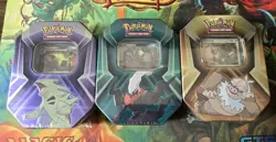Pokemon TCG - Triple Whammy Collector Factory Sealed Tins x3 (Complete Set) - Image 1