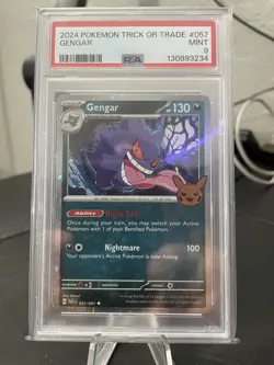 2024 POKEMON TRICK OR TRADE #057 GENGAR PSA 9 - Image 1