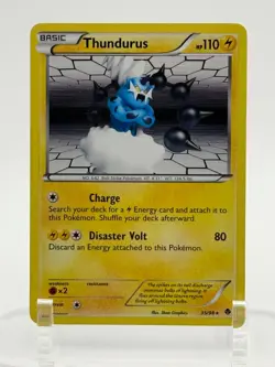 Thundurus 35/98 Black & White Emerging Powers 2011 Holo Pokemon LP - Image 1