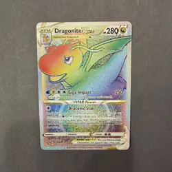 Dragonite VSTAR Rainbow Secret 081/078 Pokemon GO NM - Image 1