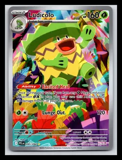 Pokemon TCG Phantasmal Flames Ludicolo Illustration Rare IR 095/094 - Image 1