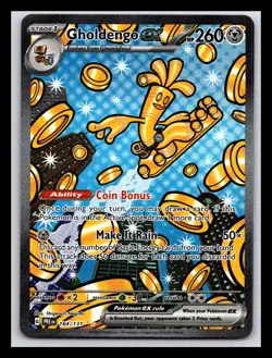 Pokemon TCG Gholdengo Ex SIR Special Illustration Rare PRE 164/131 - Image 1