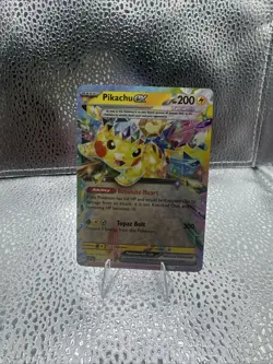 Pikachu ex 057/217 Tera Full Art Ultra Rare Holo Pokemon Near Mint - Image 1