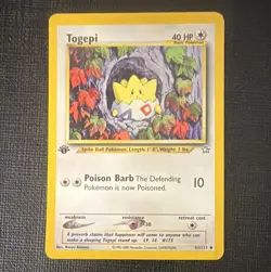 Pokemon TCG Togepi 51/111 Neo Genesis 1st Edition Uncommon Regular 40 HP - Image 1