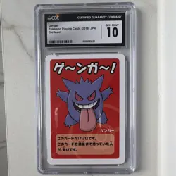 CGC 10 Gengar Pokemon Playing Card Old Maid Set 2019 Japanese Graded - Image 1