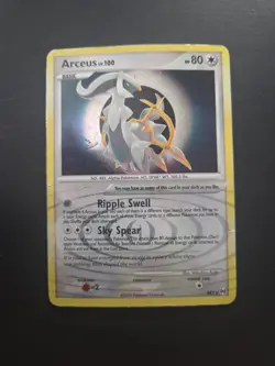 Arceus LV 100 AR5 Pokemon Arceus Set Holo Rare 2009 DAMAGED - Image 1