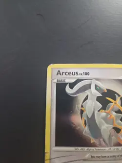 Arceus LV 100 AR5 Pokemon Arceus Set Holo Rare 2009 DAMAGED - Image 2