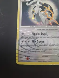 Arceus LV 100 AR5 Pokemon Arceus Set Holo Rare 2009 DAMAGED - Image 5