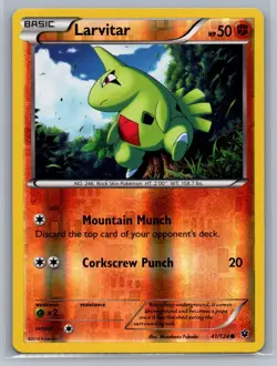 Reverse Holo Larvitar 41/124 Common Fates Collide Pokemon NM - Image 1