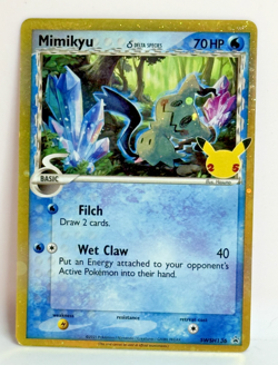 Pokemon Mimikyu Delta Species SWSH136 Celebrations Collector Chest Promo Cosmos - Image 1