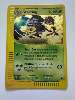 Weezing 32/165 Holo Expedition Holo Pokemon TCG - Image 1