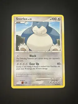 Snorlax 37/130 Diamond and Pearl Regular Pokemon TCG - LP - Image 1