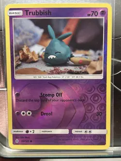 Pokemon Trubbish 50/145 SM Guardians Rising Reverse Holo Eng 2017, Yuka Morii - Image 1