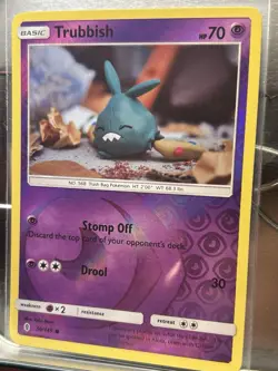 Pokemon Trubbish 50/145 SM Guardians Rising Reverse Holo Eng 2017, Yuka Morii - Image 2