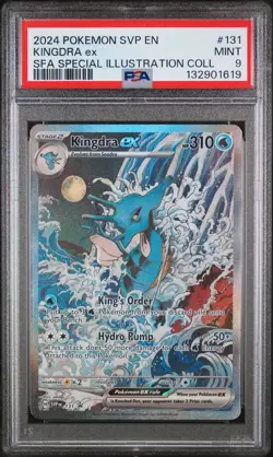 2024 Kingdra ex SVP131 Black Star Promo SIR Shrouded Fable Holo Pokemon PSA 9 - Image 1