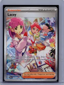 LACEY 172/142 SPECIAL ILLUSTRATION RARE STELLAR CROWN HOLO NM - Image 1